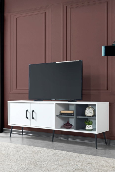 Hanah Home Şile 3612 Soporte para TV Blanco y Antracita Hanah Home Şile 3612 Soporte para TV Blanco y Antracita